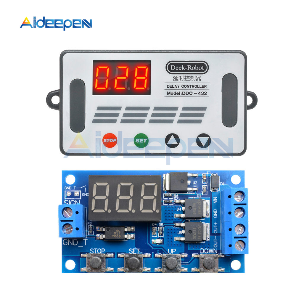 AC 120V 230V Digital LED Cycle Timer Relay Module Delay Time Turn On Off Switch 