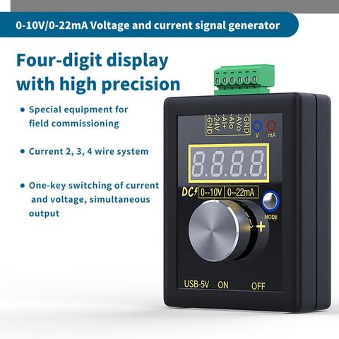 Digital 4-20mA 0-10V Voltage Signal Generator 0-20mA Current Transmitter Professional Electronic Measuring Instruments ► Photo 1/6