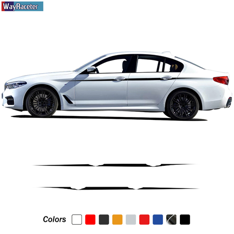 2 X M Performance Side Stripes Sticker Waist Line Decal For BMW F20 F22 F23 F30 F32 F33 F10 G30 F48 F25 F26 F15 F16 Accessories ► Photo 1/1