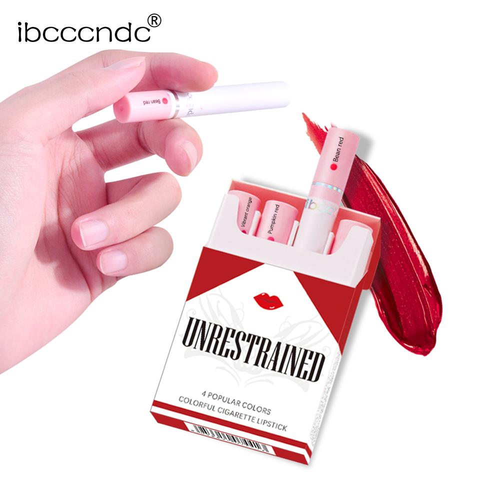 Creative Cigarette Lipstick Set 4 Colors Matte Long Lasting Waterproof Matt Lip  Stick Tube Nude Red Lips Makeup - Price history & Review | AliExpress  Seller - ibcccndc Official Store