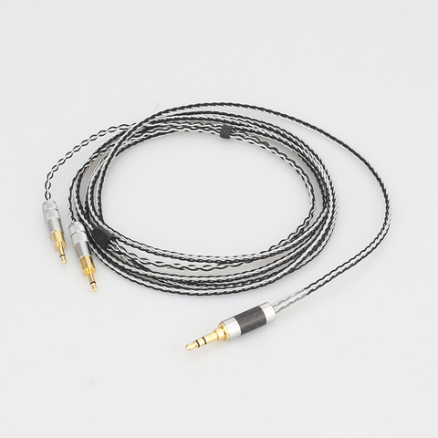 2.5/3.5/4.4mm Balanced 8core Silver Plated Headphone Upgrade Cable for HD700 HD 700 M1060 M1060c Earphone ► Photo 1/6