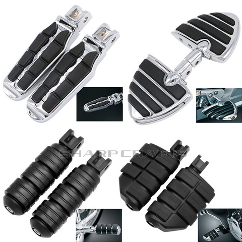 Motorcycle Front Driver Rider Rubber Foot Pegs Footrests Footpegs For Suzuki Boulevard M109R M90 C50 M50 Volusia 800 footboards ► Photo 1/6