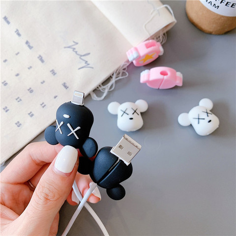 New Cute cable Both ends bite protector for for iPhone X XS 11 Pro Max XR 6 6S 7 8 Plus iPad mini 2 3 Air Phone Charger Cables ► Photo 1/6