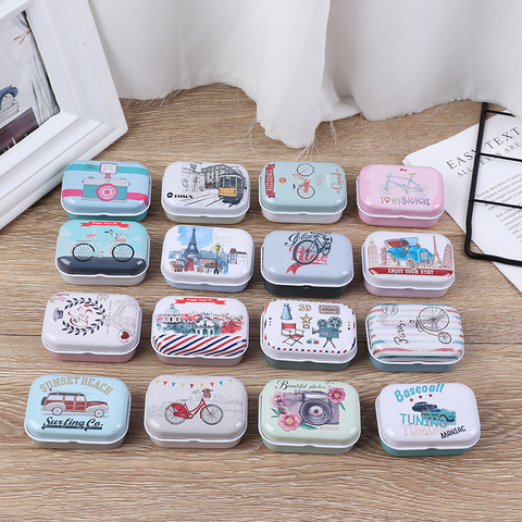 Cans Coin Earrings, Pill Case Gift Box Colorful Mini Tin Box Sealed Jar Packing Boxes Jewelry, Candy Box Small Storage Boxes ► Photo 1/6