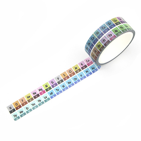 New Arrival Periodic Table of Elements Tape Paper Office Hand-Teared  DIY Decorative Stationery Stickers Chemistry Set ► Photo 1/5