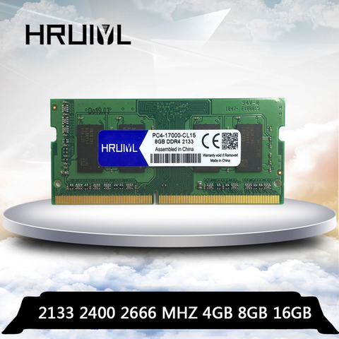 HRUIYL Laptop DDR4 4GB 8GB 16GB 4G 8G 16G notebookRAM Memory DDR 4 PC4-17000 PC4-19200 2133 2400 2666 mhz Memoria 260-pin SODIMM ► Photo 1/6