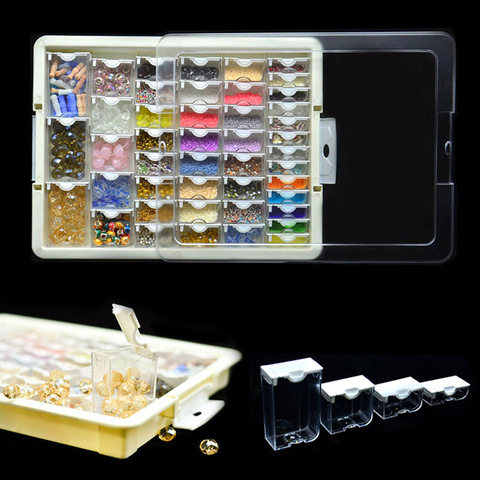 Diamond Box Storage Case Nails Painting Rhinestones Embroidery Organizer  Bead Containers Container Accessories
