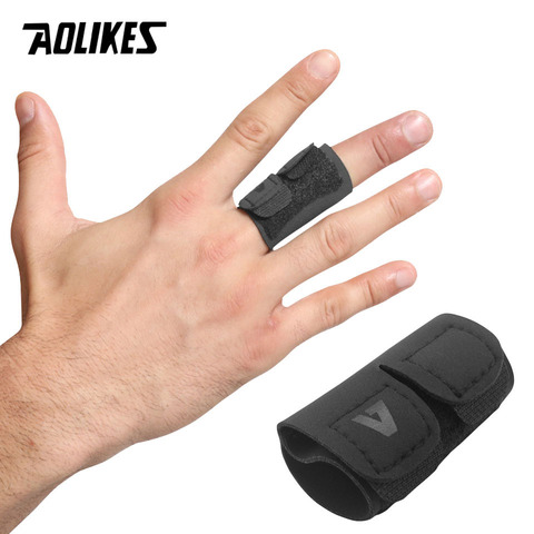 AOLIKES 1PCS Sports Volleyball Basketball Finger Support Protector Finger Guard Bandage Pain Relief Sport Protective Gear ► Photo 1/6