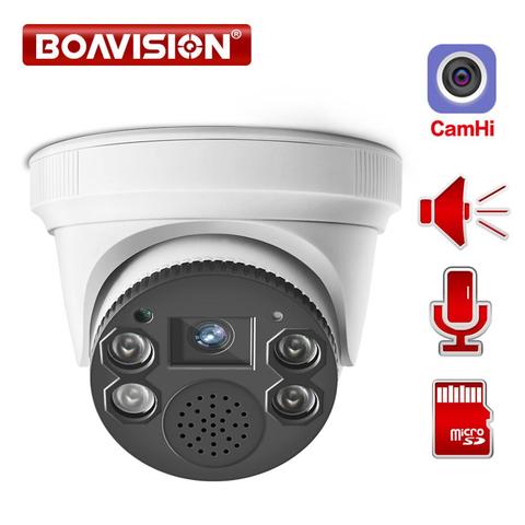 Wifi IP Camera 1080P ONVIF Wireless Dome Camera 2.0MP Security Camera Two Way Audio TF Card Slot Night Vision 20m P2P APP CamHi ► Photo 1/6