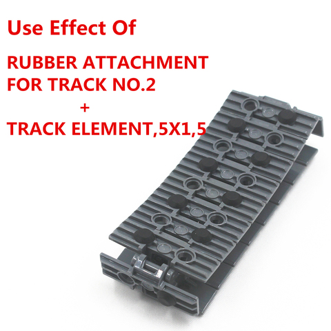 MOC Technic  RUBBER Stopper Building Blocks bricks Thread ATTACHMENT FOR TRACK NO.2 (24375) compatible with lego 24375ET ► Photo 1/6