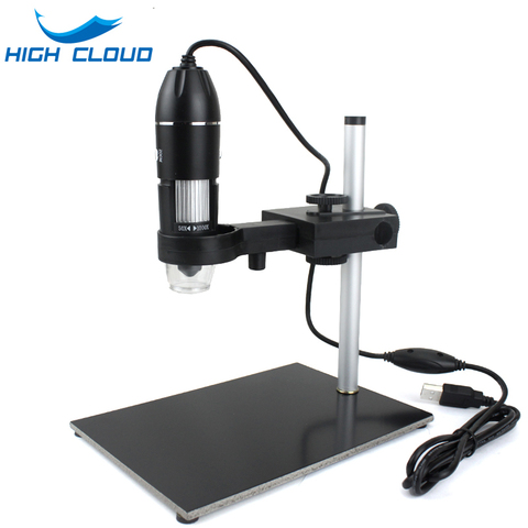 Professional USB Digital Microscope 1000X 1600X 8 LEDs 2MP Electronic Microscope Endoscope Zoom Camera Magnifier+ Lift Stand ► Photo 1/6