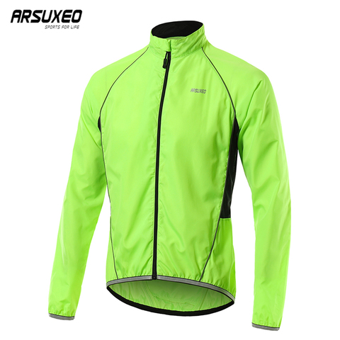 ARSUXEO Men's Cycling Jacket Windproof Waterproof Mountain Bike Clothing MTB Windbreaker Bicycle Wind Coat Reflective 013 ► Photo 1/6