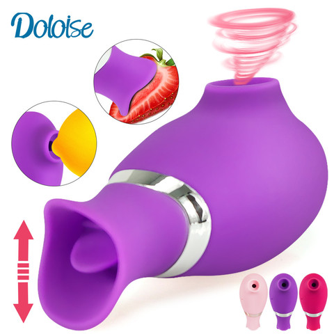 Sucking Vibrator Sex toys nipple sucker Vibrator Clitoris Stimulator Licking Tongue Vibrator For adults Sex toys for a couple ► Photo 1/6