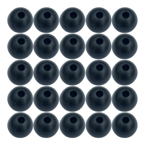 Carp Fishing Beads 100pcs Black Round Soft Rubber Floating Carp Fishing Rig Beads Diameter 4mm 5mm 6mm 7mm 8mm ► Photo 1/5