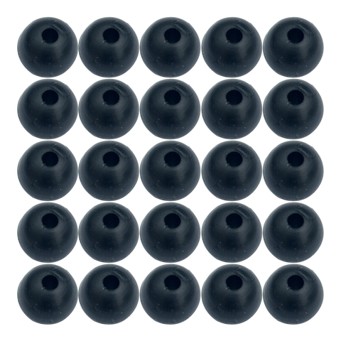 Carp Fishing Beads 100pcs Black Round Soft Rubber Floating Carp Fishing Rig Beads Diameter 4mm 5mm 6mm 7mm 8mm ► Photo 1/5