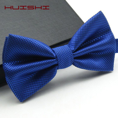 HUISHI Bow Tie Men Women Banquet Wedding Party Groom Bow Tie Boy New Good Quality Bowtie Butterfly Knot Mens Bowties Black Gold ► Photo 1/6