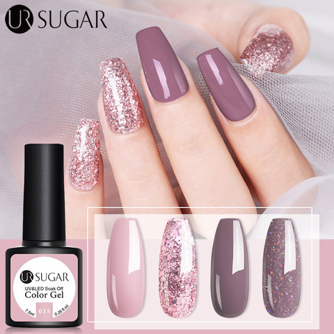 UR SUGAR Glitter UV Gel Nail Polish Super Shining Platinum UV Nail