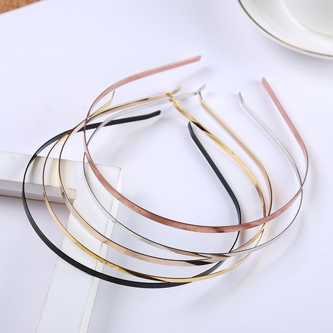 5pcs/lot 3/5/6/7mm Stainless Steel Headband Base Kc gold Silver Blanks Handicraf Setting For Diy Headwear Making Accessories ► Photo 1/6