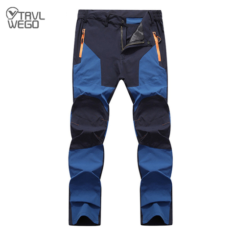TRVLWEGO Nylon Breathable Waterproof Hiking Pants Running Men Summer Thin Elasticity Quick Dry Trousers Outdoor Climbing Pants ► Photo 1/6