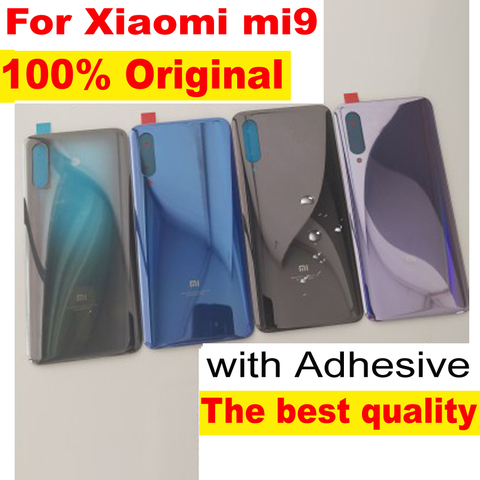 100% Original Glass For xiaomi 9 mi 9 MI9 CC9E MiA3 Back Cover Back Door Replacement Hard Battery Case Rear Housing Lid Explorer ► Photo 1/3