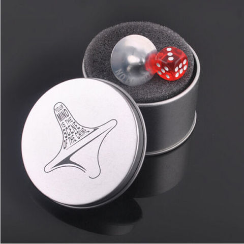 Best Gift Mini Great Zinc Alloy Silver Spinning Top From Inception Totem Movie Children Toys  With Retail Metal Box ► Photo 1/3