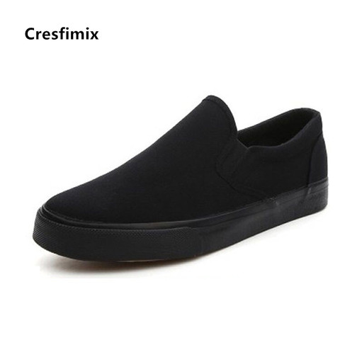 Male Fashion Comfort All Black Slip on Canvas Sheos Men Plus Size Street Leisure Shoes Zapatillas De Deporte Masculinas A5785 ► Photo 1/6