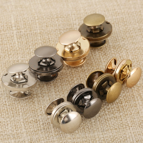 10Pcs Metal Magnetic Snaps Double Rivet Stud Clasps Buttons Fastener Bag Press Buckle Buttons Handbag Purses Clothes DIY 14/18mm ► Photo 1/6