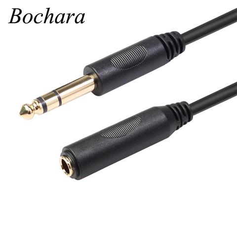 Bochara Gold Plated 1/4'' 6.35mm Stereo Male to Female Extension Cable 1.8m 3m 4.5m 6m ► Photo 1/6