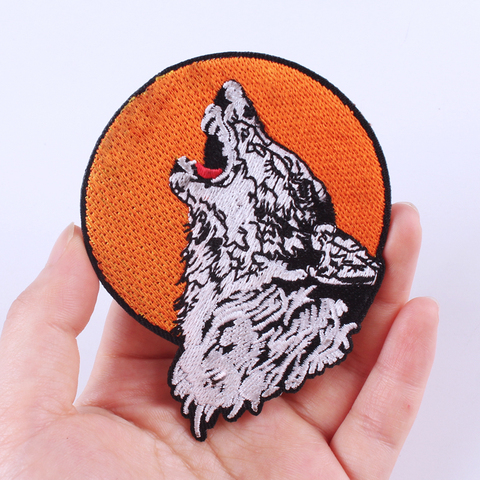 Embroidered Patches Wolf Clothes