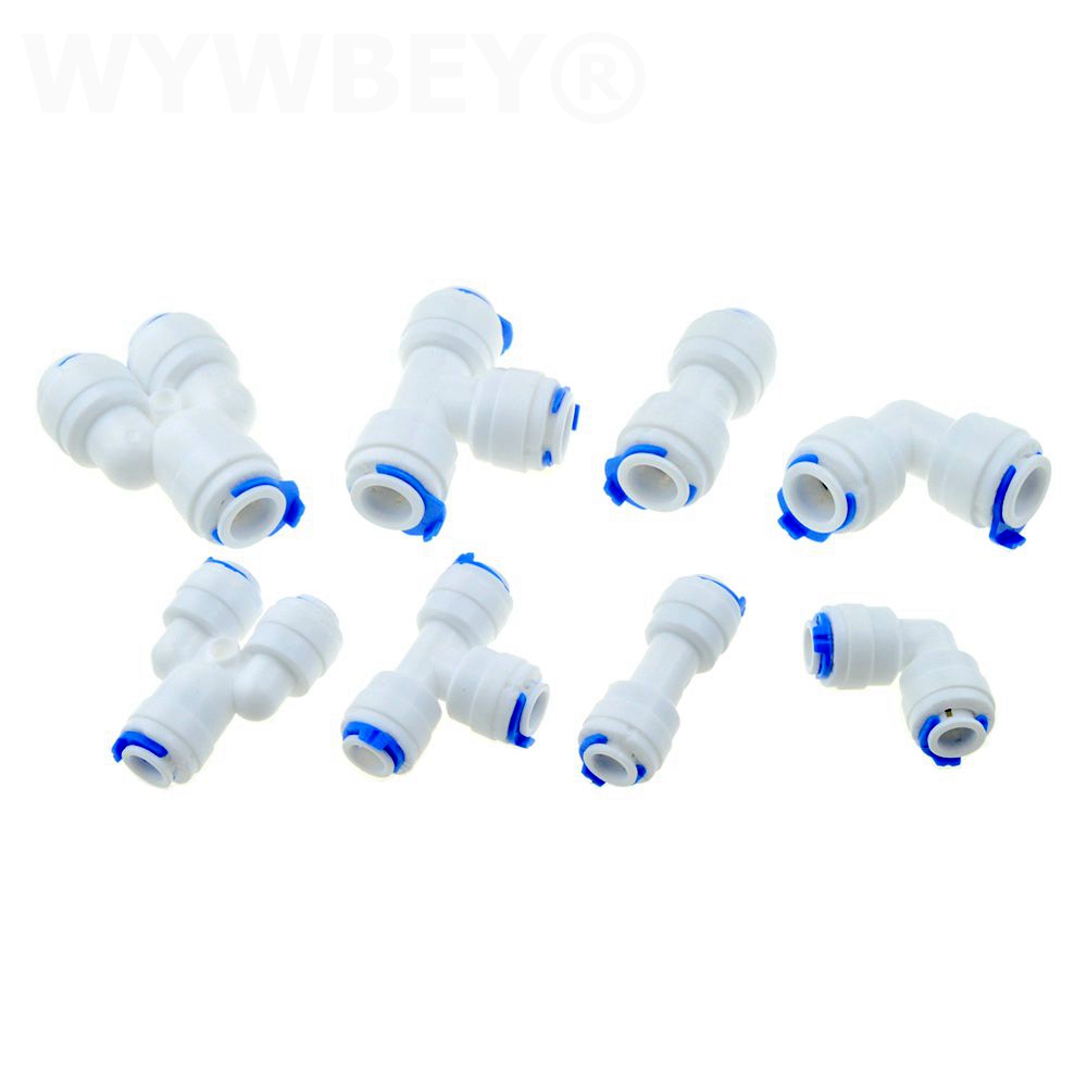 10x 1/4" Tee Quick Connector Push fit for RO Water Reverse Osmosis Filter @ 