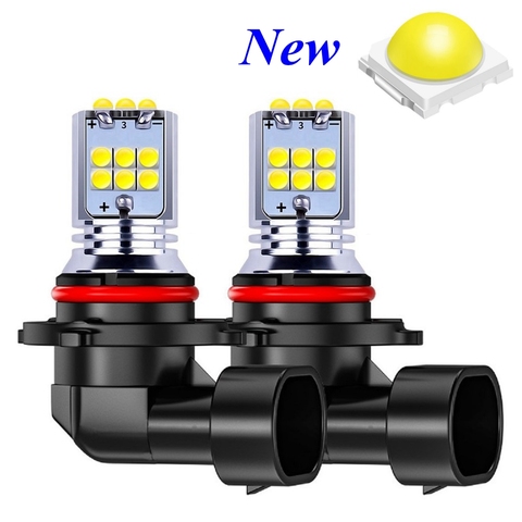 2PCS H8 H11 H10 H16 5202 PSX24W 9006 HB4 9005 HB3 PY24W P13W 1800LM LED Bulbs Car Fog Lights Auto DRL Lamps White Yellow 12V 24V ► Photo 1/6