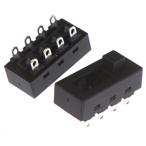 2 Pcs/lot Black 12A 250V 3 Position 8 Pin Toggle Slide Switches LQ-103H Hair Dryer Switches ► Photo 1/6