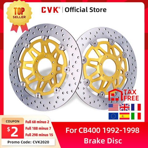 Front Brake Disc Plate Brake Disks For Honda CB400 92-98 1992 1993 1994 1995 1996 1997 1998 ► Photo 1/6