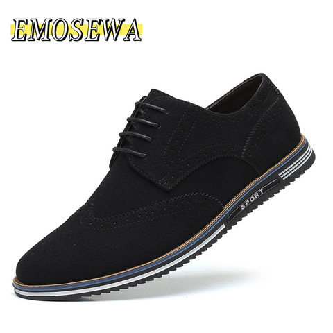 Men Shoes Comfortable Men's Casual Shoes Sneakers Fashion Low Lace-up Suede Shoes Male Flats Zapatillas Hombre Plus Size 38-48 ► Photo 1/1