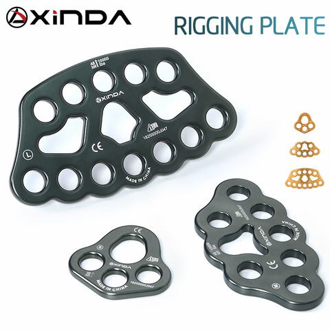 XINDA Professional Accessory Split Rope Plate Divide 4-hole Force Plate Outdoor  Four-hole Plate Rock Climbing Equipment ► Photo 1/6