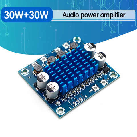 TPA3110 XH-A232 30W+30W 2.0 Channel Digital Stereo Audio Power Amplifier Board DC 8-26V 3A C6-001 ► Photo 1/6