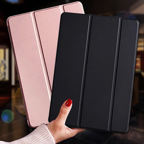 For Samsung Galaxy Tab S6 Lite 10.4 2022 Tablet case Leather Tri-fold Ultra thin Protective Cover for SM-P610 / P615 10.4