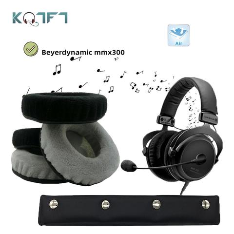 KQTFT Velvet Replacement EarPads Headband for Beyerdynamic mmx300 mmx-300 Headset Universal Bumper Earmuff Cover Cushion ► Photo 1/6