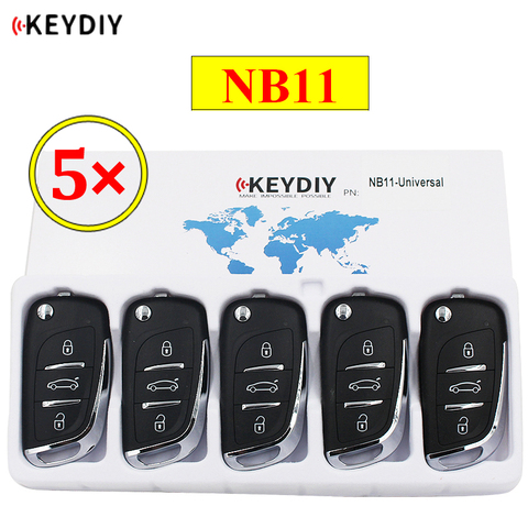 5PCS/LOT KEYDIY 3 Button Multi-functional Remote Control NB11 NB Series Universal for KD900 URG200 KD-X2 all functions in one ► Photo 1/6