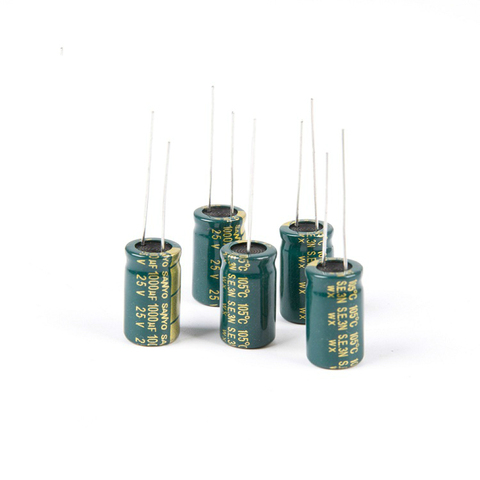 1000UF 25V FM Internal Resistance High Frequency Capacitor for RC FPV Racing Drone 30A 40A ESC F3 F4 F7 Flight Controller ► Photo 1/1