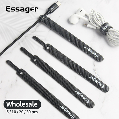 Essager Cable Organizer Earphone Charger Cord Protector Mouse Wire Winder Protection USB Cable Management Holder Clip for iphone ► Photo 1/6