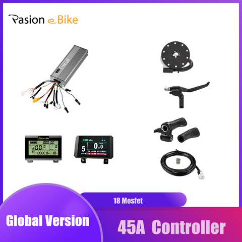 PASION E BIKE Components 1500W 45A Controller and Throttle PAS Sensor Electric Bike Components KT Controller Display LCD3 / 8 ► Photo 1/6