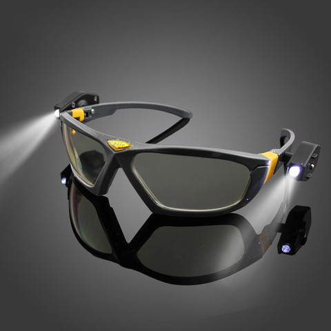 Safety Goggles Anti-impact Night Vision LED Light Goggles Reading laboratory Glasses Industrial Work Safety Night Riding Repair ► Photo 1/6