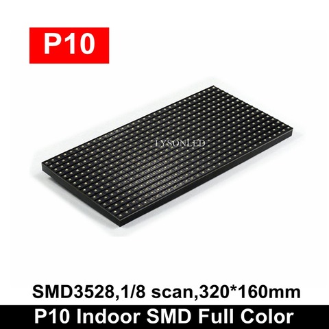 P10 Indoor Semi-outdoor Full Color LED Module Electronic Advertising  Display Screen   Panel ► Photo 1/6