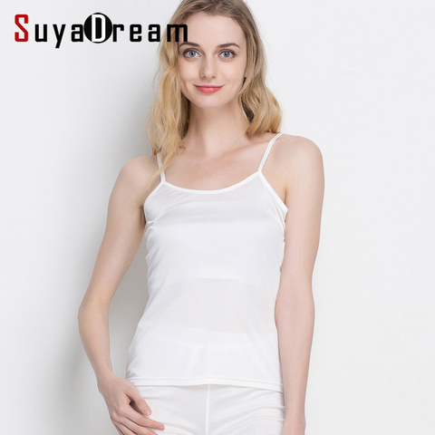 SUYADREAM Women silk Camis Real Silk Bottoming Camisoles Comfortable Silk Tank tops 2022 Spring Summer Camis ► Photo 1/6