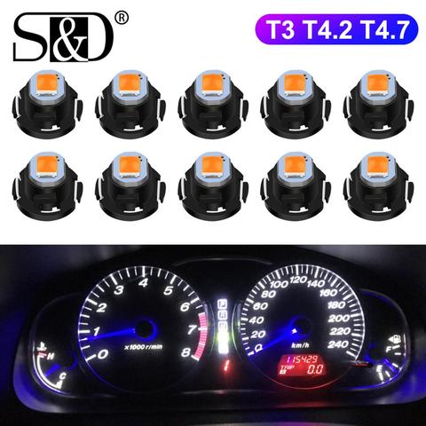 10pcs T3 LED Bulb T4.2 T4.7 LED Super Bright High Quality LED Car Board Instrument Panel Lamp Auto Dashboard Warming Indicato ► Photo 1/6