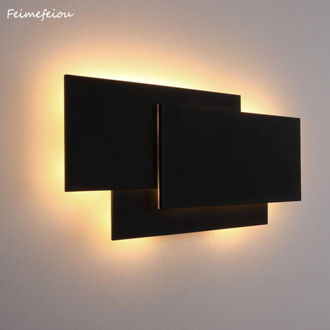 2022 decoracion hogar modern wall sconce lamp vanity bedroom light fixtures living room decoration 2 styles square around ► Photo 1/6