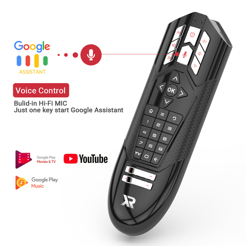 R1 Voice Remote Control 2.4G Wireless Smart Air Mouse Gyroscope IR Learning For H96 MAX X96max Android TV Box PC ► Photo 1/6