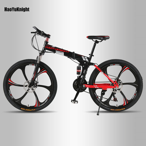 Mountain bike folding bike bicycle thick tire 26 inch 21 speedAdult bicycle gift bike birthday gift is not a snowmobile ► Photo 1/6