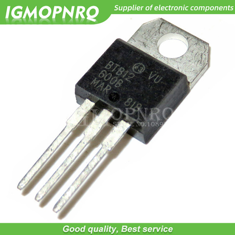 10PCS BTB12-600B BTB12 600B BTB12-600BW 600V 12A TO-220 bidirectional  controlled thyristor ► Photo 1/1